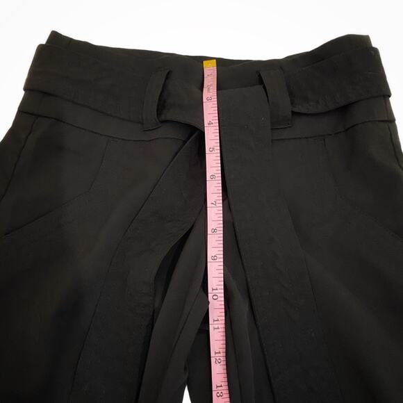 American Rag Juniors Size 1 CIE Black Wide Leg Pants With Removable Belt - Picture 10 of 13